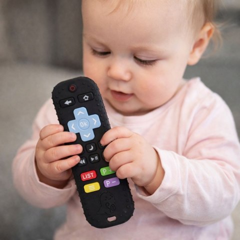 LEAN Toys Pilot Dla Malucha Sensoryczny Gryzak Liczby Gumowy Czarny