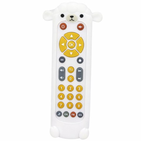 LEAN Toys Pilot Interaktywny Edukacyjny Gryzak Światła Dźwięki Owieczka Biały