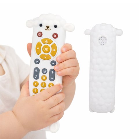 LEAN Toys Pilot Interaktywny Edukacyjny Gryzak Światła Dźwięki Owieczka Biały