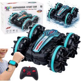 LEAN Toys Samochód Kaskaderski Zdalnie Sterowany RC Pływający Turkusowy 4x4