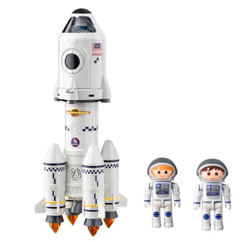 LEAN Toys Zabawka Edukacyjna Rakieta Kosmiczna 5w1 Astronauci Światła Dźwięki