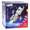 LEAN Toys Zabawka Edukacyjna Rakieta Kosmiczna 5w1 Astronauci Światła Dźwięki