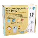 LEAN Toys Zabawki Do Kąpieli Wydra Zwierzątka Zjeżdżalnia Kosz Sitko 10 el.