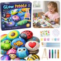 LEAN Toys Zestaw Kreatywny DIY Malowanie Kamieni Świecących Dla Dzieci