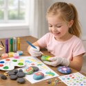 LEAN Toys Zestaw Kreatywny DIY Malowanie Kamieni Świecących Dla Dzieci