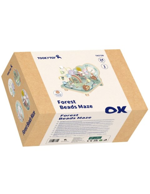 TOOKY TOY Drewniana Pętla Motoryczna Leśny Labirynt