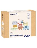 TOOKY TOY Drewniane Klocki w kształcie Zwierzątek Montessori 9 el.