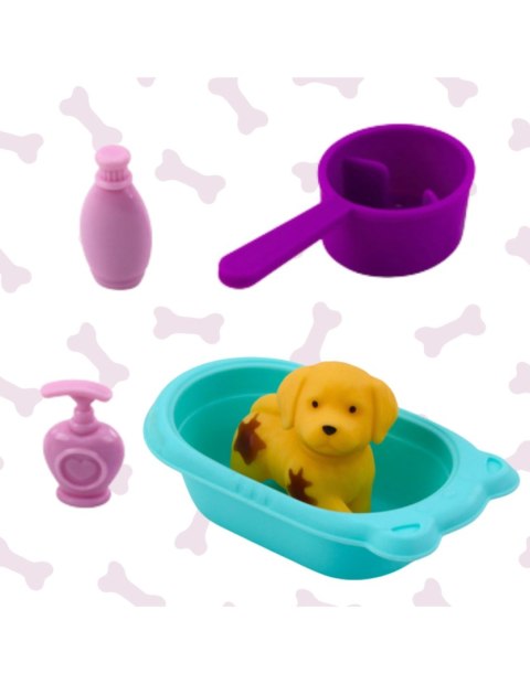 WOOPIE ROYAL Laleczka z Pieskiem Wanną i Akcesoriami Do Pielęgnacji Pupila