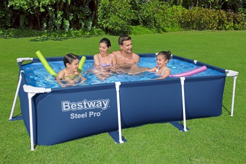 Basen Stelażowy DeluxeJr Steel Pro 259x170x61 BESTWAY do Ogrodu Basen Stelażowy DeluxeJr Steel Pro 259x170x61 BESTWAY do Ogrodu