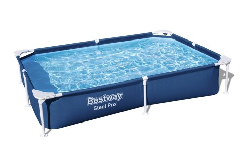 Basen Stelażowy SplashJr Steel Pro 221x150x43 BESTWAY + Zestaw naprawczy Basen Stelażowy SplashJr Steel Pro 221x150x43 BESTWAY + Zestaw naprawczy