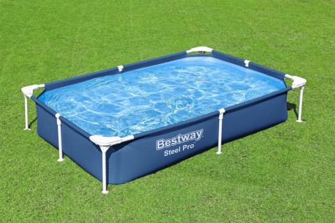 Basen Stelażowy SplashJr Steel Pro 221x150x43 BESTWAY + Zestaw naprawczy Basen Stelażowy SplashJr Steel Pro 221x150x43 BESTWAY + Zestaw naprawczy