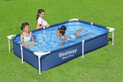 Basen Stelażowy SplashJr Steel Pro 221x150x43 BESTWAY + Zestaw naprawczy Basen Stelażowy SplashJr Steel Pro 221x150x43 BESTWAY + Zestaw naprawczy