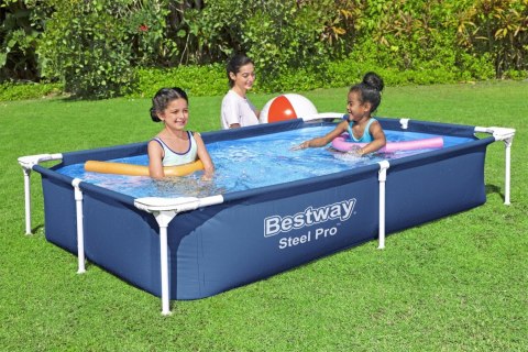 Basen Stelażowy SplashJr Steel Pro 221x150x43 BESTWAY + Zestaw naprawczy Basen Stelażowy SplashJr Steel Pro 221x150x43 BESTWAY + Zestaw naprawczy
