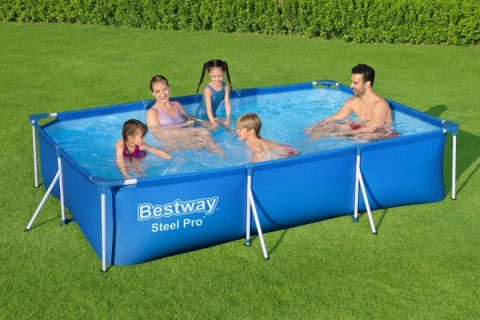 Basen Stelażowy Steel Pro 300x201x66 Prostokątny BESTWAY Basen Stelażowy Steel Pro 300x201x66 Prostokątny BESTWAY