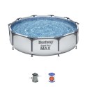 Basen Stelażowy Steel Pro MAX 305x76 Okrągły 10FT BESTWAY 3w1