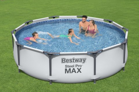 Basen Stelażowy Steel Pro MAX 305x76 Okrągły 10FT BESTWAY 3w1 Basen Stelażowy Steel Pro MAX 305x76 Okrągły 10FT BESTWAY 3w1