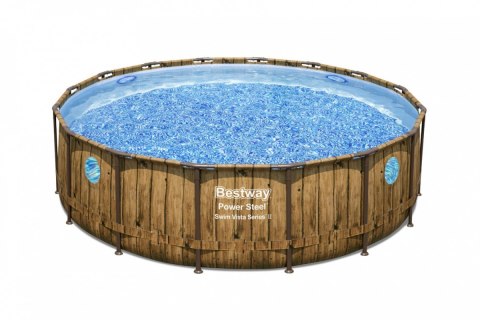 Basen stelażowy Power Steel Swim Vista Series 488x122 Okrągły 16FT BESTWAY 7w1 Basen stelażowy Power Steel Swim Vista Series 488x122 Okrągły 16FT BESTWAY 7w1