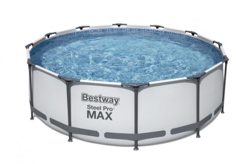 Basen stelażowy Steel Pro MAX 366x100 Szary 12FT BESTWAY 4w1 + Pompa Filtr + Drabinka Basen stelażowy Steel Pro MAX 366x100 Szary 12FT BESTWAY 4w1 + Pompa Filtr + Drabinka