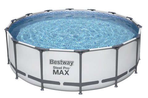 Basen stelażowy Steel Pro MAX 427x122 Szary 14FT BESTWAY 5w1 + Akcesoria Basen stelażowy Steel Pro MAX 427x122 Szary 14FT BESTWAY 5w1 + Akcesoria