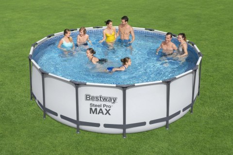 Basen stelażowy Steel Pro MAX 457x122 15FT BESTWAY 5w1 + Akcesoria Basen stelażowy Steel Pro MAX 457x122 15FT BESTWAY 5w1 + Akcesoria