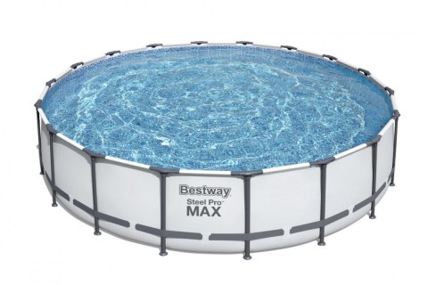 Basen stelażowy Steel Pro MAX 549x122 Szary 18FT BESTWAY 5w1 + Pompa + Pokrywa + Drabinka Basen stelażowy Steel Pro MAX 549x122 Szary 18FT BESTWAY 5w1 + Pompa + Pokrywa + Drabinka