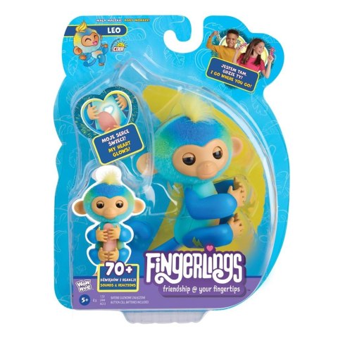 Małpka Fingerlings Leo niebieska Małpka Fingerlings Leo niebieska