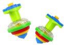 LEAN TOYS Kolorowy Świecący Dysk Kręcący Bączek Spinning Top