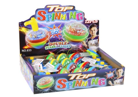 LEAN TOYS Kolorowy Świecący Dysk Kręcący Bączek Spinning Top LEAN TOYS Kolorowy Świecący Dysk Kręcący Bączek Spinning Top