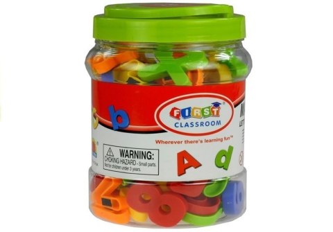 LEAN TOYS Literki Cyferki Magnetyczne w Słoiku Alfabet 78 Elementów LEAN TOYS Literki Cyferki Magnetyczne w Słoiku Alfabet 78 Elementów