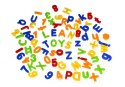 LEAN TOYS Literki Cyferki Magnetyczne w Słoiku Alfabet 78 Elementów