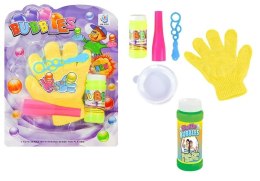 LEAN TOYS Zestaw bańki mydlane magiczna rękawica, rękawiczka