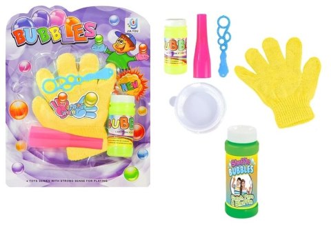LEAN TOYS Zestaw bańki mydlane magiczna rękawica, rękawiczka LEAN TOYS Zestaw bańki mydlane magiczna rękawica, rękawiczka