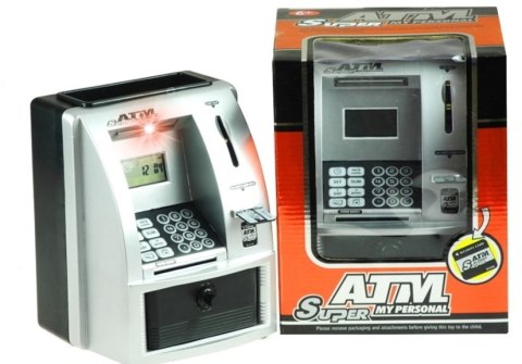 LEAN Toys Bankomat dziecięcy skarbonka LEAN Toys Bankomat dziecięcy skarbonka