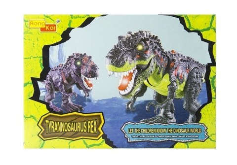 LEAN Toys Dinozaur Na Baterie Tyranozaur Rex Chodzący Brązowy LEAN Toys Dinozaur Na Baterie Tyranozaur Rex Chodzący Brązowy
