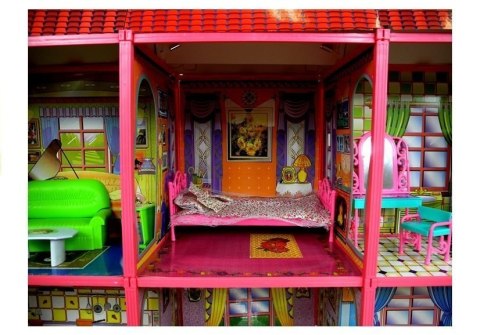 LEAN Toys Domek dla Lalek Ogromna Willa z Meblami LEAN Toys Domek dla Lalek Ogromna Willa z Meblami