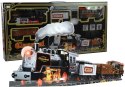 LEAN Toys Duża Kolejka Elektryczna Wagony Świeci Gra 650 cm