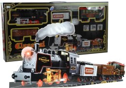 LEAN Toys Duża Kolejka Elektryczna Wagony Świeci Gra 650 cm