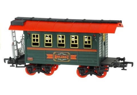LEAN Toys Duża Kolejka Elektryczna Wagony Świeci Gra 650 cm LEAN Toys Duża Kolejka Elektryczna Wagony Świeci Gra 650 cm