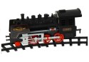 LEAN Toys Duża Kolejka Elektryczna Wagony Świeci Gra 650 cm