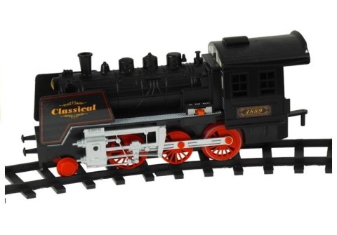 LEAN Toys Duża Kolejka Elektryczna Wagony Świeci Gra 650 cm LEAN Toys Duża Kolejka Elektryczna Wagony Świeci Gra 650 cm