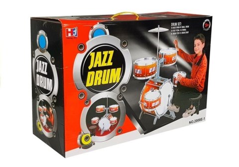 LEAN Toys Duża Perkusja 5 Bębnów Talerz Instrument Dziecięcy LEAN Toys Duża Perkusja 5 Bębnów Talerz Instrument Dziecięcy