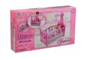 LEAN Toys Duże Łóżeczko Dla Lalki z Karuzelką i Pościelą