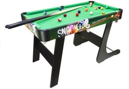 LEAN Toys Duży Drewniany Składany Stół Bilardowy Gra + Bile