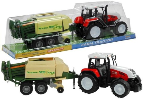 LEAN Toys Duży Traktor z Przyczepą Maszyna Rolnicza 65 cm LEAN Toys Duży Traktor z Przyczepą Maszyna Rolnicza 65 cm
