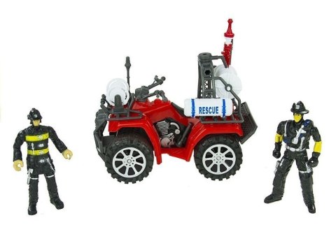 LEAN Toys Duży Zestaw Straz Pożarna Kask Quad Strażacki LEAN Toys Duży Zestaw Straz Pożarna Kask Quad Strażacki