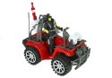 LEAN Toys Duży Zestaw Straz Pożarna Kask Quad Strażacki