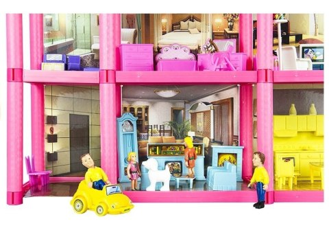 LEAN Toys Duży domek dla lalek z akcesoriami + Meble 69cm LEAN Toys Duży domek dla lalek z akcesoriami + Meble 69cm