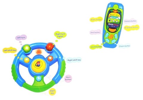 LEAN Toys Dźwiękowy Zestaw Edukacyjny Kierowca Klucze Pilot LEAN Toys Dźwiękowy Zestaw Edukacyjny Kierowca Klucze Pilot