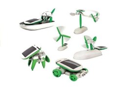LEAN Toys Edukacyjny Zestaw Robot Solarny Do Złożenia 6 w 1 Auto Wiatrak