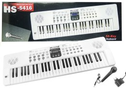LEAN Toys Elektryczne pianinko z mikrofonem USB